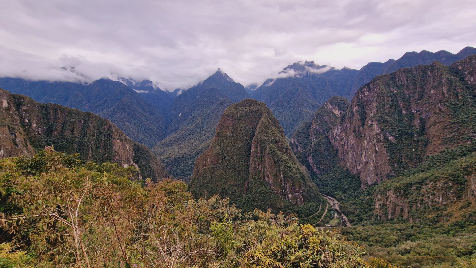Peisaj de pe traseul Llactapata, Peru